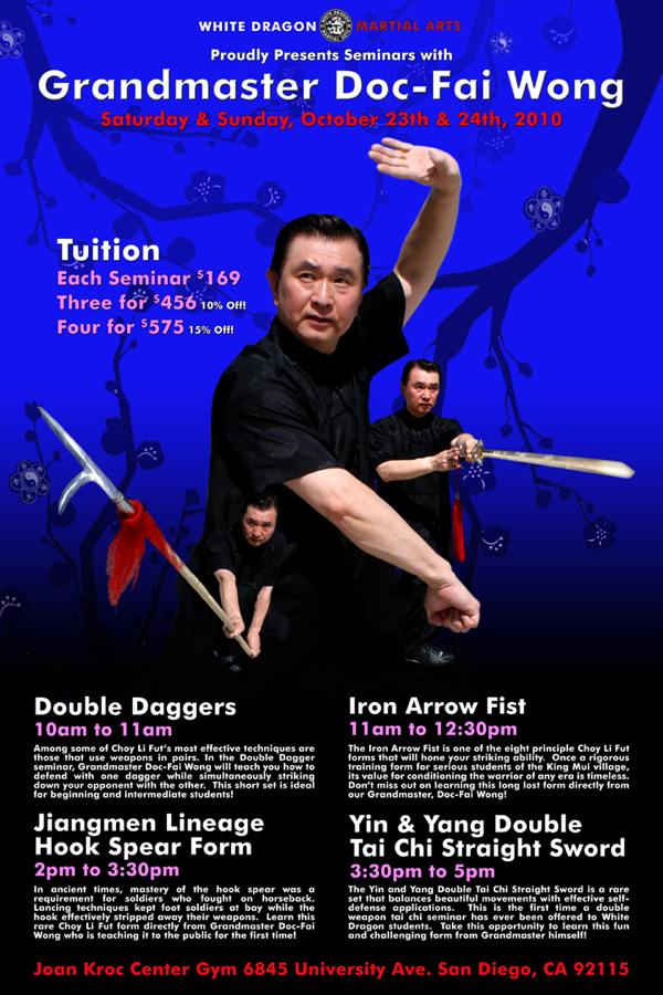 Grandmaster Doc-Fai Wong San Diego Seminars 2010